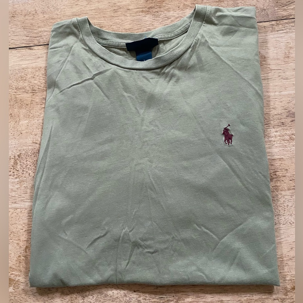 Polo Ralph Lauren‎ Men’s Sz L Sage Green Jersey Crewneck Short Sleeve Tee